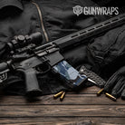 AR-15 Mag Ragged Navy Gun Skin Vinyl Wrap