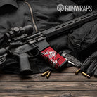 AR-15 Mag Sharp Red Tiger Gun Skin Vinyl Wrap
