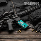 AR-15 Mag Sharp Tiffany Blue Tiger Gun Skin Vinyl Wrap