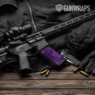 AR-15 Mag Shattered Elite Purple Gun Skin Vinyl Wrap