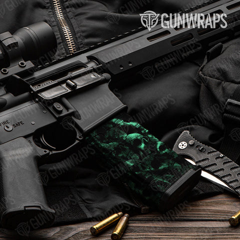 Skull AR-15 Mag Gun Skin Vinyl Wraps
