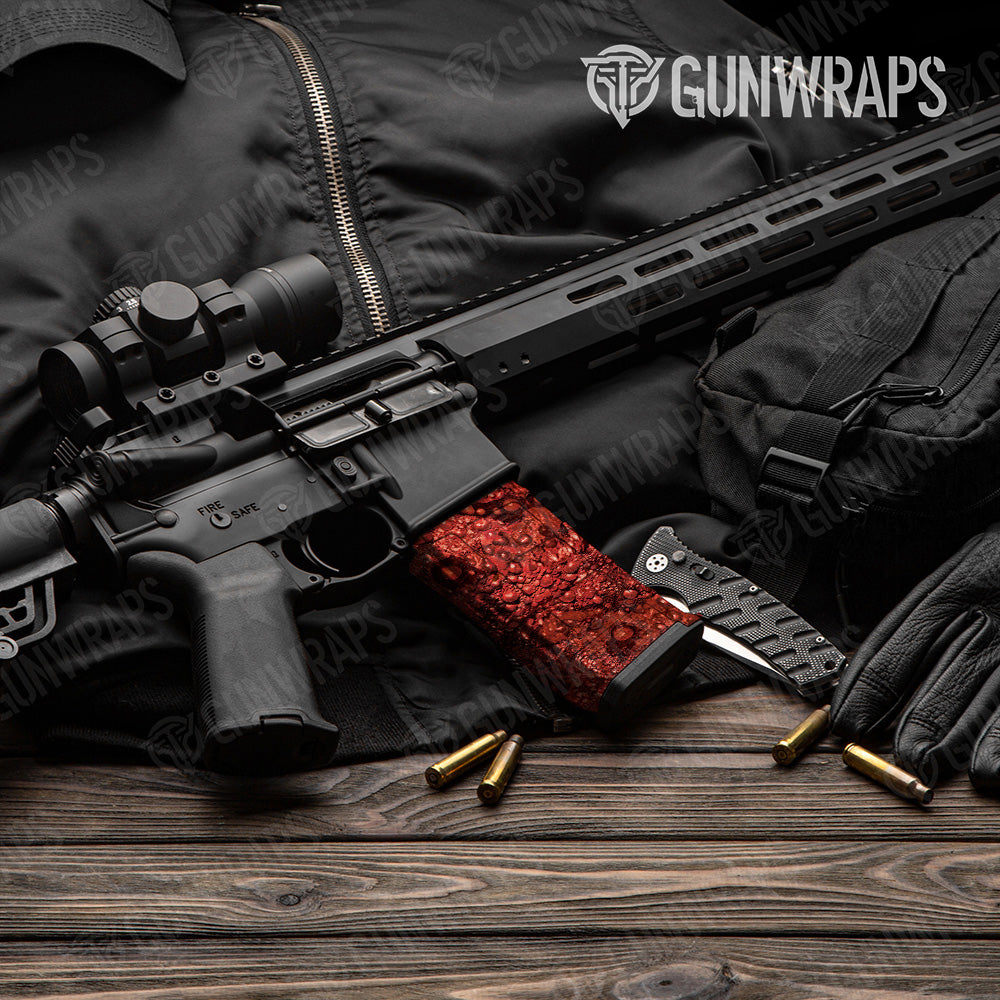 AR-15 Mag Toadaflage Red Gun Skin Vinyl Wrap