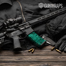 AR-15 Mag Toadaflage Teal Gun Skin Vinyl Wrap