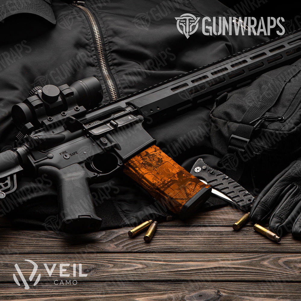 AR-15 Mag Veil Stoke Blaze Gun Skin Vinyl Wrap