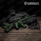 Bandana Green And Black Gun Skin Vinyl Wrap