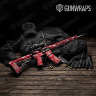 Bandana Red And White Gun Skin Vinyl Wrap
