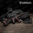 Damascus Red Gun Skin Vinyl Wrap