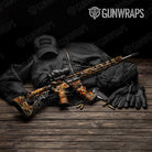 Nature Burning Buck Skull Gun Skin Vinyl Wrap