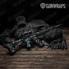 Paintball Tiffany Blue Tiger Gun Skin Vinyl Wrap