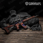 Patriotic American Flag Gun Skin Vinyl Wrap