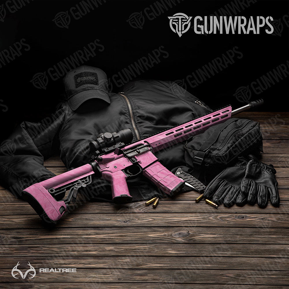 Realtree Fishing Pink Gun Skin Vinyl Wrap