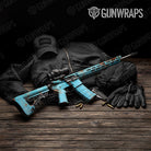 Rust 3D Tiffany Blue Gun Skin Vinyl Wrap