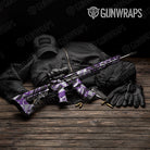 Sharp Purple Tiger Gun Skin Vinyl Wrap
