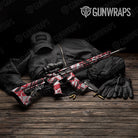 Sharp Red Tiger Gun Skin Vinyl Wrap