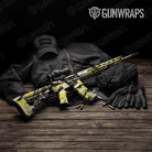 Sharp Yellow Tiger Gun Skin Vinyl Wrap