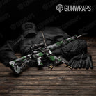 Shattered Green Tiger Gun Skin Vinyl Wrap