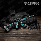Shattered Tiffany Blue Tiger Gun Skin Vinyl Wrap