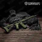 Shredded Army Green Gun Skin Vinyl Wrap