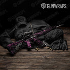 Skull Pink Gun Skin Vinyl Wrap