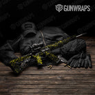 Skull Yellow Gun Skin Vinyl Wrap