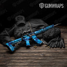 Tie Dye Ocean Breeze Gun Skin Vinyl Wrap