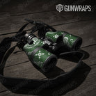 Bandana Green And White Gun Skin Vinyl Wrap