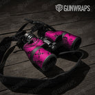 Bandana Magenta And Black Gun Skin Vinyl Wrap