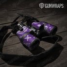 Bandana Purple And White Gun Skin Vinyl Wrap
