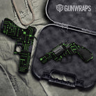 Handgun Circuit Board Green Gun Skin Vinyl Wrap