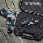 Cumulus Blue Tiger Gun Skin Vinyl Wrap