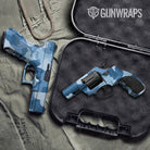 Cumulus Cool Blue Gun Skin Vinyl Wrap