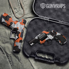 Cumulus Orange Tiger Gun Skin Vinyl Wrap