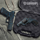 Damascus Blue Gun Skin Vinyl Wrap