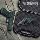 Damascus Tiffany Blue Gun Skin Vinyl Wrap