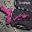 Digital Elite Magenta Gun Skin Vinyl Wrap