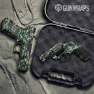 Digital Green Tiger Gun Skin Vinyl Wrap