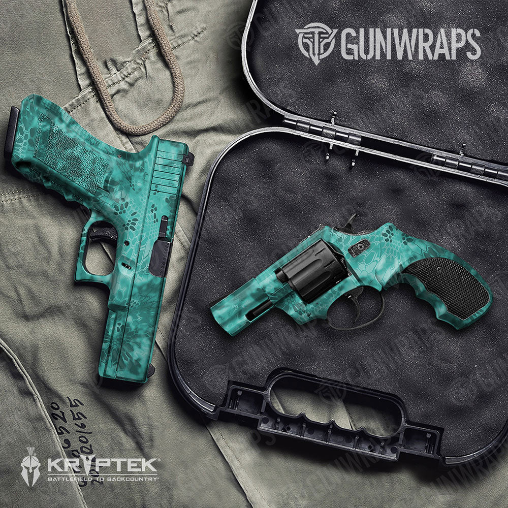 Kryptek Tiffany Blue Gun Skin Vinyl Wrap