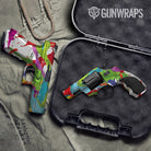 Paint Splatter White Gun Skin Vinyl Wrap