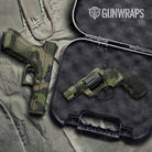 Ragged Army Green Gun Skin Vinyl Wrap
