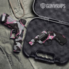 Ragged Pink Tiger Gun Skin Vinyl Wrap
