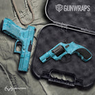Realtree WAV3 Light Blue Gun Skin Vinyl Wrap