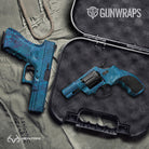 Realtree WAV3 Standard Blue Gun Skin Vinyl Wrap
