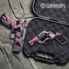 Sharp Pink Tiger Gun Skin Vinyl Wrap
