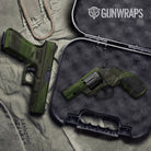 Shredded Army Dark Green Gun Skin Vinyl Wrap