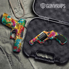 Tie Dye Jungle Fever Gun Skin Vinyl Wrap