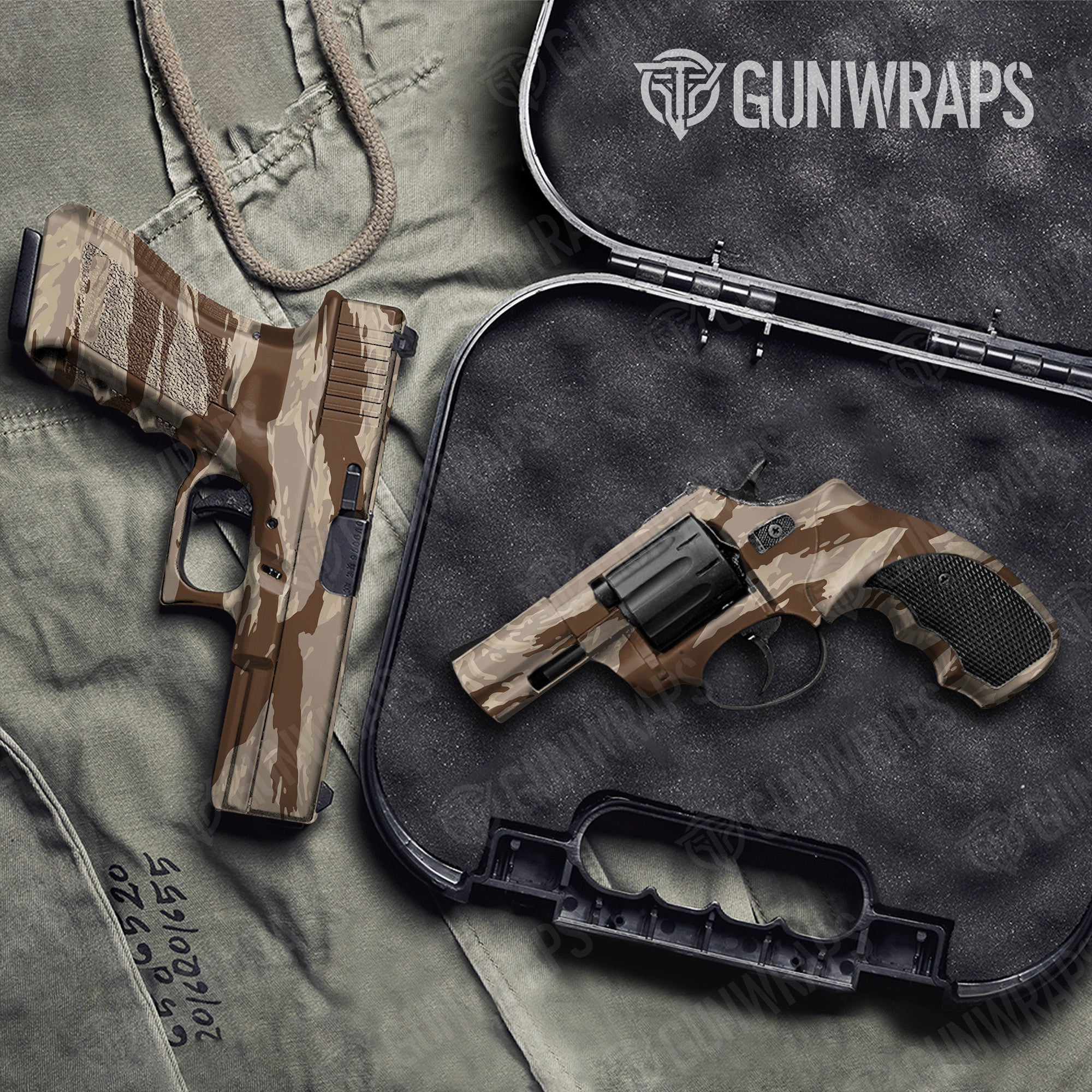 Vietnam Tiger Stripe Desert Gun Skin Vinyl Wrap