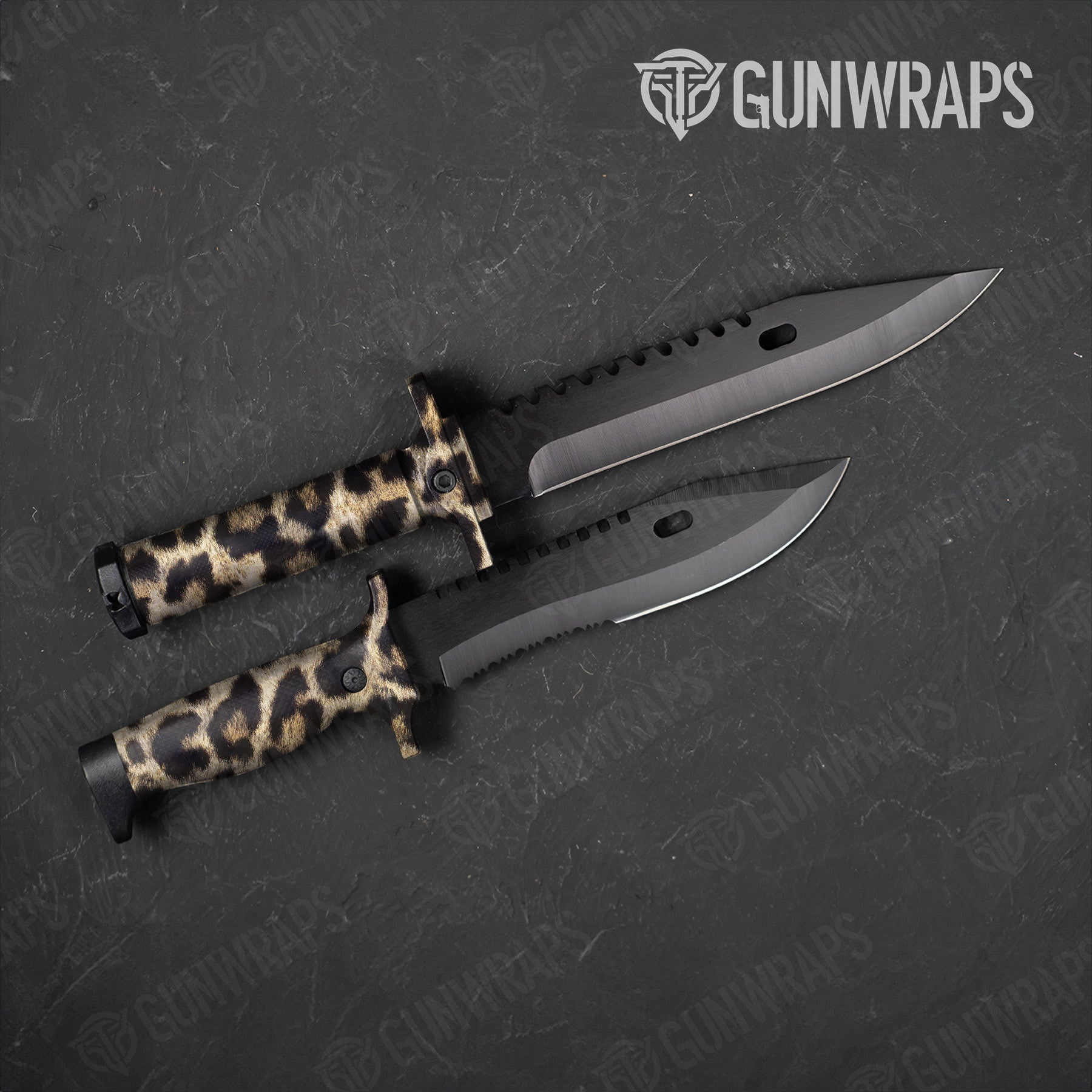 Animal Print Leopard Gun Skin Vinyl Wrap