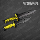 Bandana Yellow And Black Gun Skin Vinyl Wrap