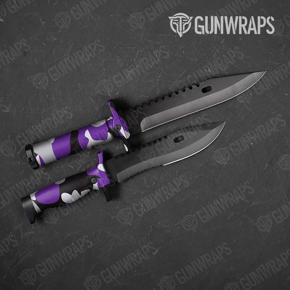 Classic Purple Tiger Gun Skin Vinyl Wrap
