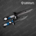Cumulus Blue Tiger Gun Skin Vinyl Wrap